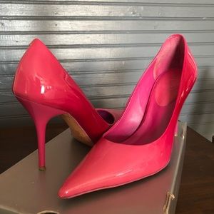 Aldo Hot Pink Patent Pumps